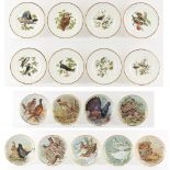 Property of a lady - 'Game Birds of The World' - a collection of nine porcelain collector's