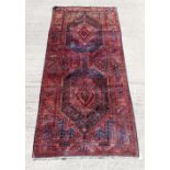 Property of a gentleman - a Lori woollen hand-knotted long rug, 151 by 67ins. (385 by 169cms.).