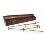 The Henry & Tricia Byrom Collection - a George III brass pantograph with ivory castors, by James