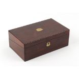 The Henry & Tricia Byrom Collection - a Victorian rosewood writing box, with fitted interior &