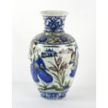 Property of a deceased estate - a large late 19th century Persian or Ottoman Turkey Iznik vase,