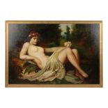 Property of a deceased estate - modern - A RECLINING FEMALE CLASSICAL NUDE IN LANDSCAPE - oil on