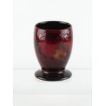 Property of a deceased estate - a private collection of Moorcroft pottery - a Flambe Leaf and