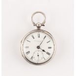 The Henry & Tricia Byrom Collection - a Victorian silver cased open faced pocket watch, the dial &