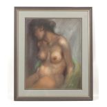 Property of a deceased estate - Sheila Armstrong SWLA (modern British) - FEMALE NUDE - pastel, (45.5