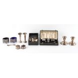 Property of a deceased estate - a quantity of assorted silver & silver plated items including a