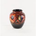 Property of a deceased estate - a private collection of Moorcroft pottery - a Flambe Anemone pattern