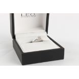 Property of a deceased estate - The Leo Diamond - a platinum diamond single stone ring by The Leo