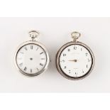 The Henry & Tricia Byrom Collection - a large silver pair cased pocket watch for the Spanish Market,