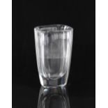 Property of a lady - an Orrefors glass vase, etched 'Orrefors pa 2835', 9.25ins. (23.5cms.) high.