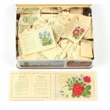 Property of a deceased estate - a collection of Kensitas Flowers silk cigarette cards (in a tin).