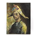 Property of a lady - Jean Laffitte (French, early 20th century) - 'CHAPEAU D'ARLEQUIN' - oil on