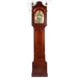 Property of a gentleman - a George III mahogany longcase clock, with pagoda top, the 8-day five