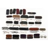 The Henry & Tricia Byrom Collection - a collection of vintage spectacles, in two boxes (2).