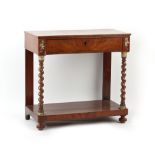 Property of a lady - a Continental gilt brass mounted mahogany console table, first half 19th