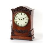 Property of a deceased estate - an early 19th century William IV rosewood cased bracket clock,