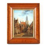 Property of a gentleman - Van de Boose (Dutch, late 19th / early 20th century) - A STREET SCENE -