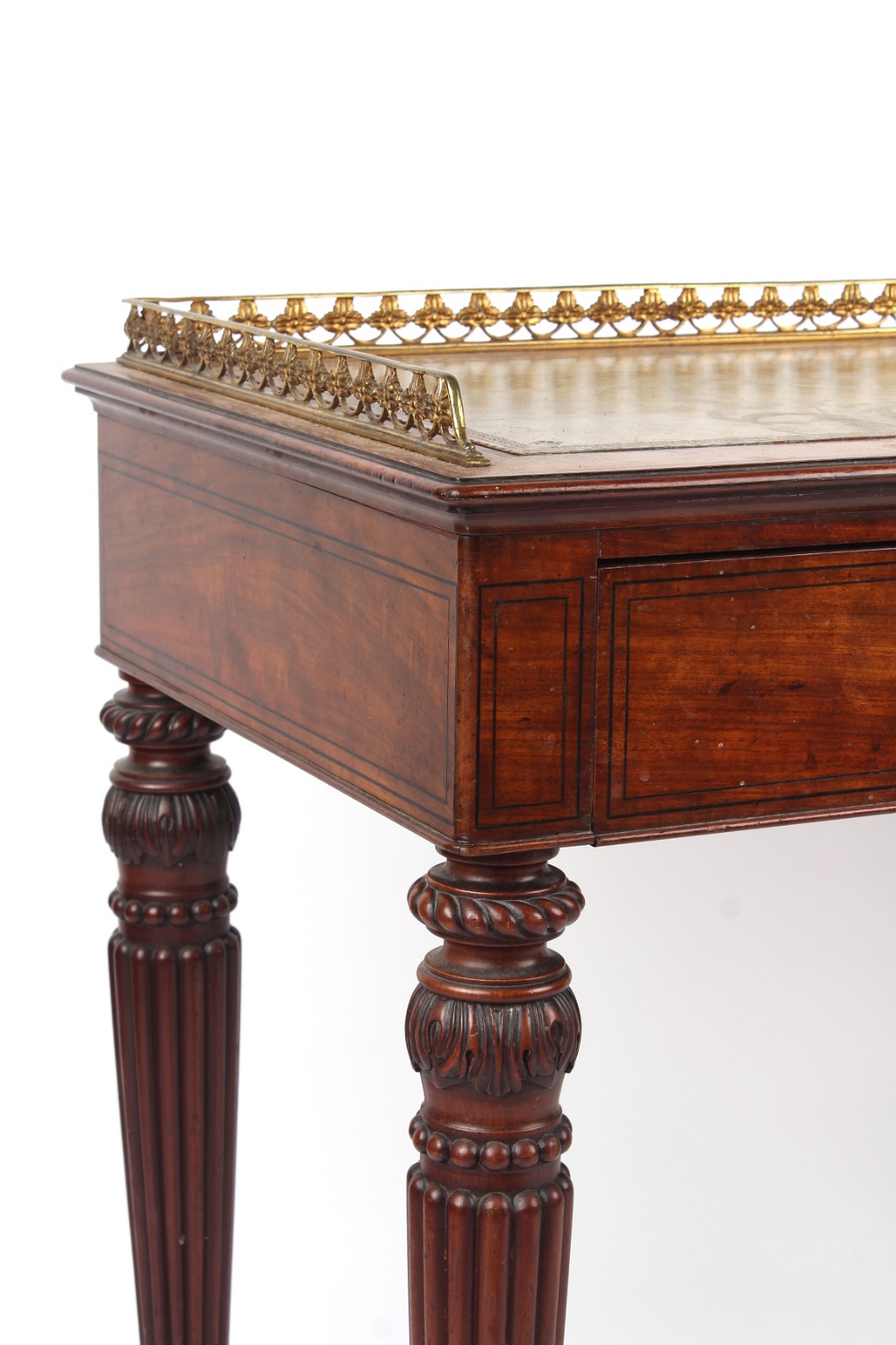 Property of a lady - a good quality early 19th century Regency period mahogany & ebony strung - Image 2 of 3
