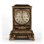 The Henry & Tricia Byrom Collection - a mid 19th century bronze & ormolu bracket clock, with twin