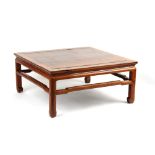 Property of a deceased estate - a large Chinese or Far Eastern provincial kang table, 19th