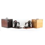 The Henry & Tricia Byrom Collection - two 19th century Willcox & Gibbs sewing machines (both