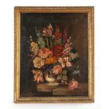 Property of a gentleman - E. Vanderman (20th century) - STILL LIFE OF FLOWERS IN A VASE - oil on
