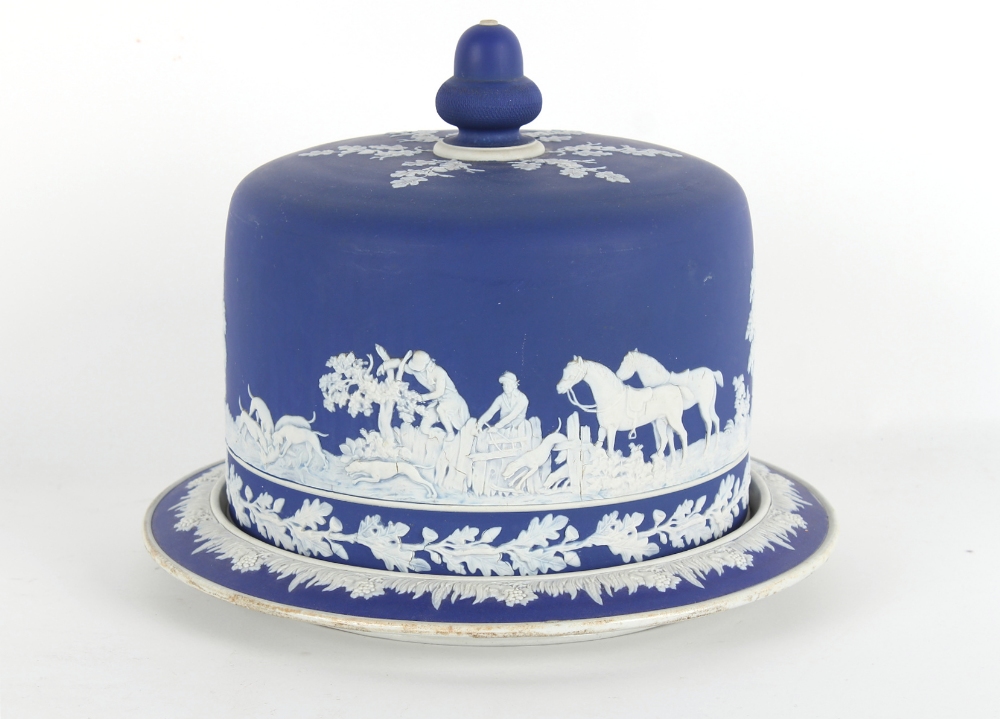 The Henry & Tricia Byrom Collection - a good quality Victorian jasperware stilton dish, impressed - Image 3 of 4