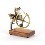 The Henry & Tricia Byrom Collection - a Victorian brass watchmaker's topping lathe or rounding-up