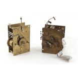 The Henry & Tricia Byrom Collection - an 8-day four pillar centre seconds longcase clock movement,