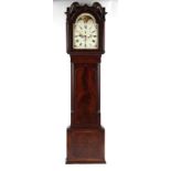 Property of a deceased estate - a George III mahogany cased 8-day striking longcase clock, the 14-