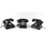 The Henry & Tricia Byrom Collection - a Siemens Brothers London black bakelite extension