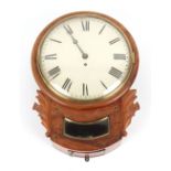 The Henry & Tricia Byrom Collection - an early 19th century mahogany & brass line inlaid drop dial