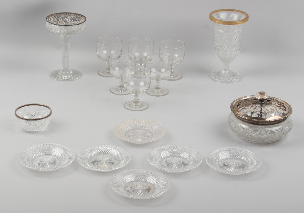 Property of a gentleman - a quantity of assorted glassware including a set of six early 20th century