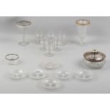 Property of a gentleman - a quantity of assorted glassware including a set of six early 20th century