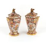 Property of a gentleman - a pair of early 19th century Spode Stone China Japan pattern octagonal