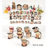 Property of a deceased estate - eleven Royal Doulton large size character jugs including The