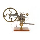 The Henry & Tricia Byrom Collection - a Victorian brass watchmaker's topping lathe or rounding-up