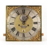 The Henry & Tricia Byrom Collection - an 8-day four pillar longcase clock movement, with rack