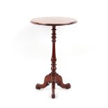 The Henry & Tricia Byrom Collection - a Victorian mahogany circular topped tripod occasional