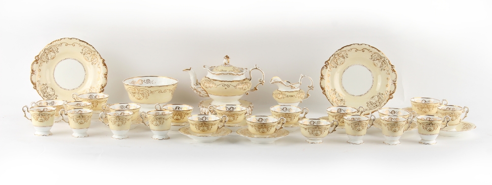 Property of a deceased estate - a Victorian Copeland & Garrett thirty-eight piece part tea set (38).