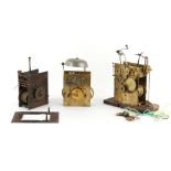 The Henry & Tricia Byrom Collection - a Dutch 8-day longcase clock movement with alarm, no dail or