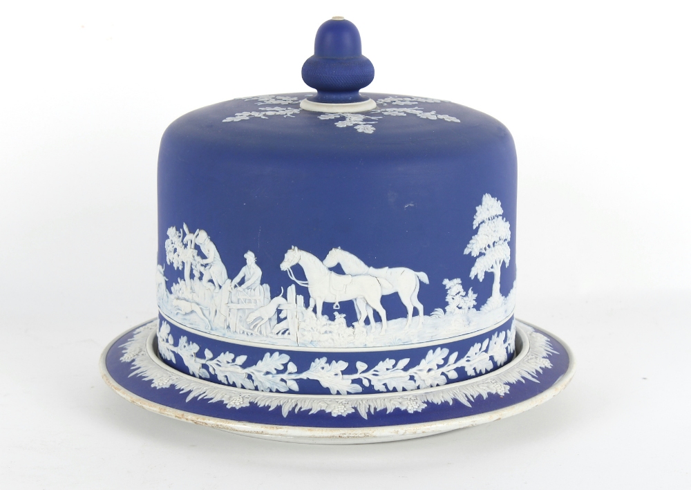 The Henry & Tricia Byrom Collection - a good quality Victorian jasperware stilton dish, impressed - Image 2 of 4