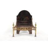 Property of a gentleman - an Edwardian neo-classical style serpentine fronted fire basket, 25.