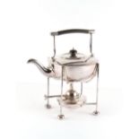 Property of a deceased estate - an early 20th century Mappin & Webb silver plated kettle on stand