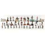 Property of a deceased estate - a collection of painted metal models of soldiers, makers including