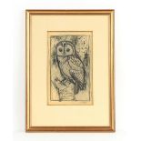 Property of a gentleman - Charles Frederick Tunnicliffe OBE RA (1901-1979) - A TAWNY OWL -