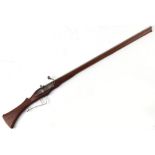 Property of a gentleman - a modern working replica matchlock musket, the 43.5-inch barrel with