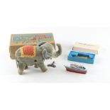 Property of a lady - a boxed Japanese clockwork toy - TILLIE TUSKER - in working order; together