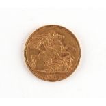 Property of a deceased estate - gold coin - an 1895 Queen Victoria gold full sovereign, Melbourne