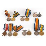 Property of a lady - a trio of First World War or Great War military medals awarded to T3-030125